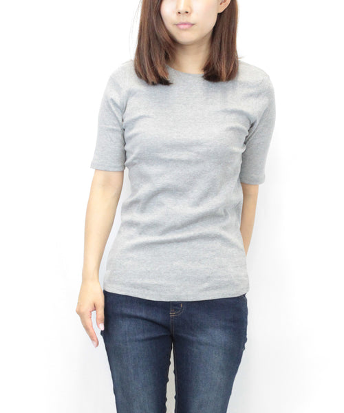 コットンフライス5分袖Tシャツ