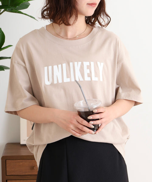 オーバーサイズシルエットロゴプリントTシャツ