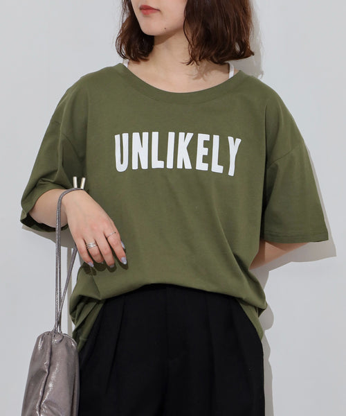 オーバーサイズシルエットロゴプリントTシャツ