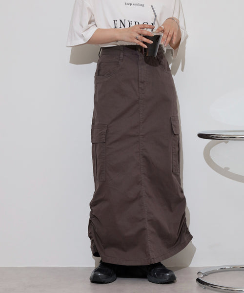 ツイルカーゴスカート