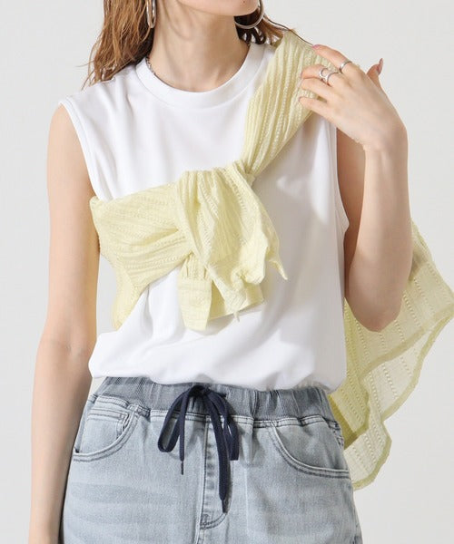 ノースリーブTシャツ（ポリジン加工）