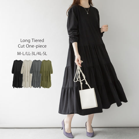 ロングティアードカットワンピース