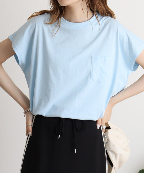 オーバーサイズモックネックチュニックTee