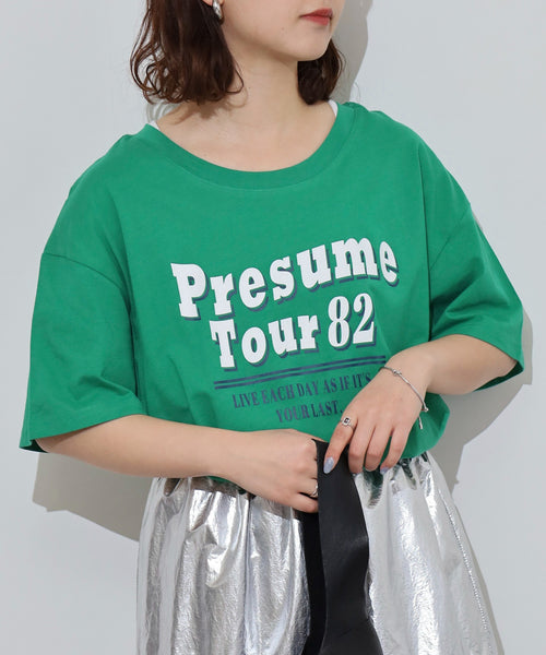 オーバーサイズシルエットロゴプリントTシャツ