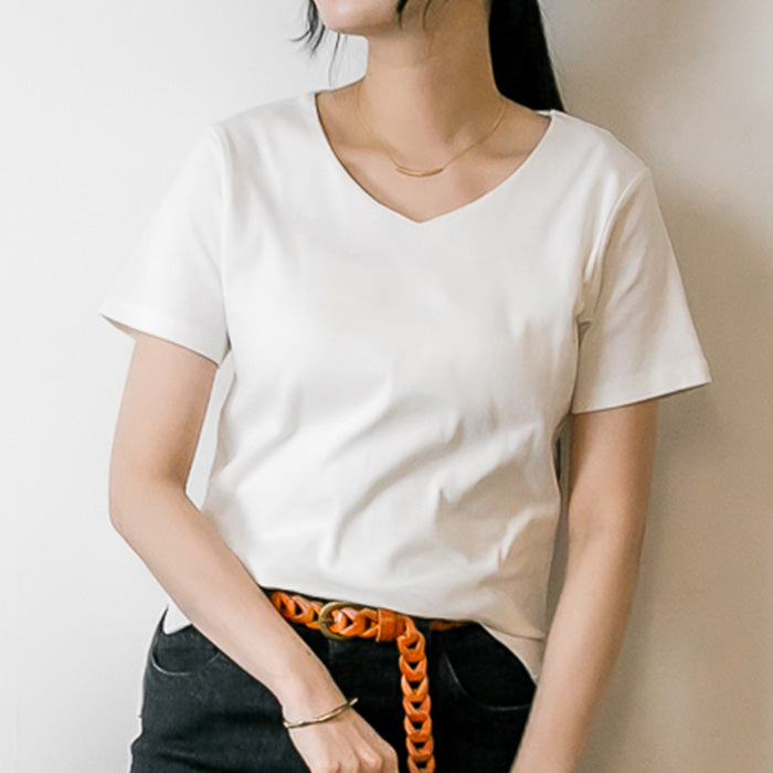 【選べる2タイプ】綿100％ ダブルフロントTシャツ