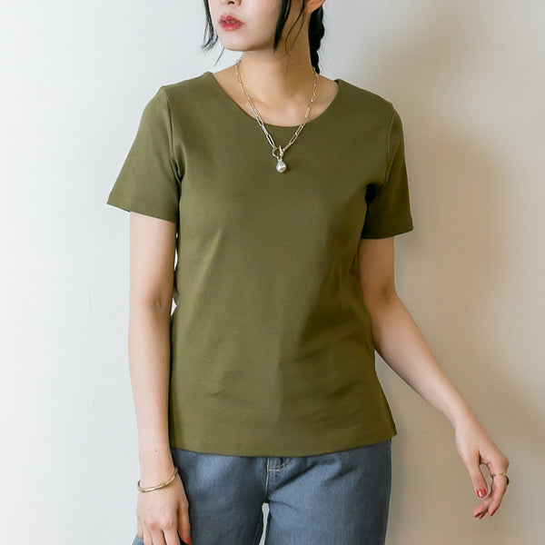 【選べる2タイプ】綿100％ ダブルフロントTシャツ
