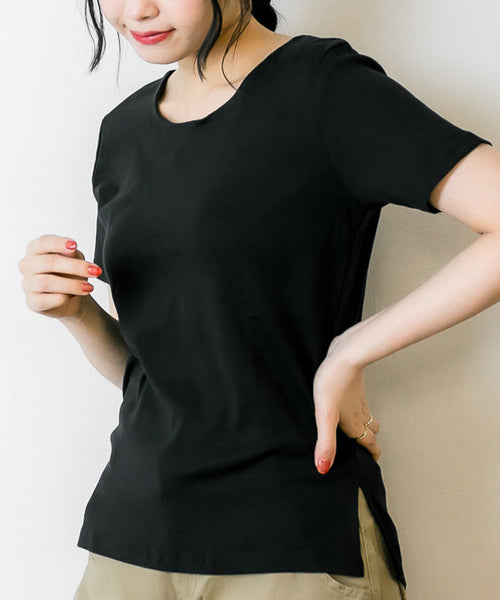 【選べる2タイプ】綿100％ ダブルフロントTシャツ