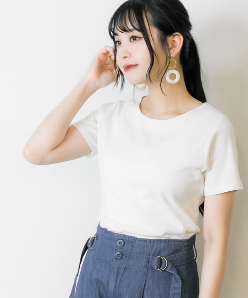 【選べる2タイプ】綿100％ ダブルフロントTシャツ