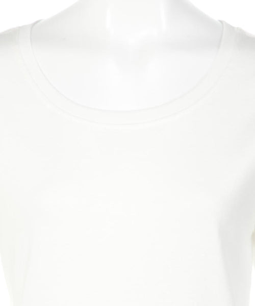 Uネック8分袖コットンフライスTシャツ 半端袖 カットソー ロンt ユーネック丸首 Tシャツ 春コーデ レディース カジュアル 綿 ビッグサイズ 体型カバー ビッグシルエット 大きいサイズ かわいい きれい M L LL XL XXL 3L 4L