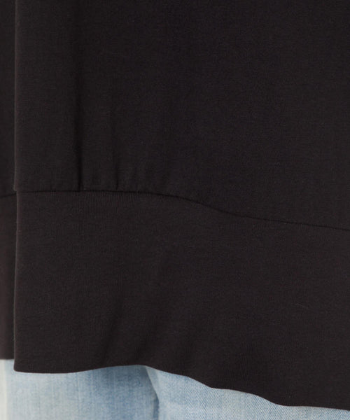 ボリュームフレア袖Vネックカットソー シンプル デザイン ロンt ブイネック Tシャツ レディース カジュアル 半端袖 7分袖 5分袖 ビッグサイズ 体型カバー ビッグシルエット 大きいサイズ かわいい きれい M L LL XL XXL 3L 4L